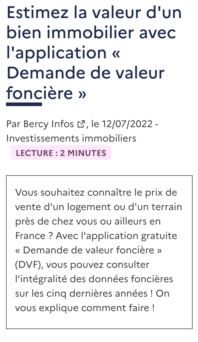 Avis de valeur exemple gratuit d'un modèle pour l'immobilier 🙂